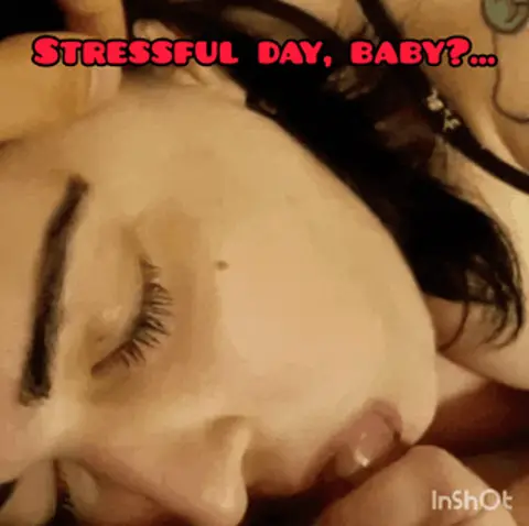 I can always tell when my baby has had a stressful day, and Daddy will always be here to comfort you....
