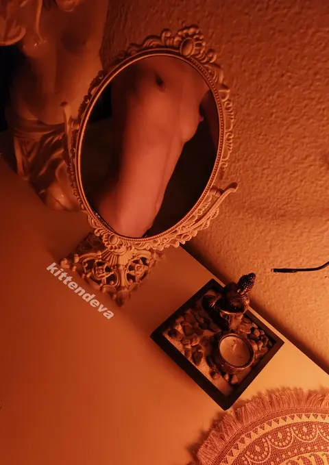 reflections in warm light