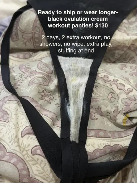 Ready to ship! Creamy, strong black ovulation workout thong up for grabs! 🥰✨Well reviewed & trusted seller ⭐️⭐️⭐️⭐️⭐️🏆 [selling] [USA]