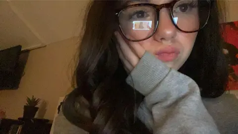 who wants to sneak into my room and stretch this tight asian pussy open?