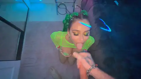Hungry happy milf