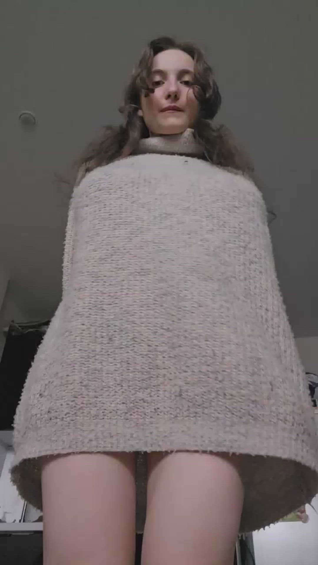 I don’t hide them, I drop my very huge tits