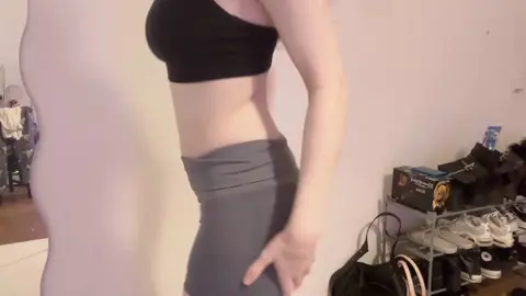 You better not make a mess on my gym shorts! ><
